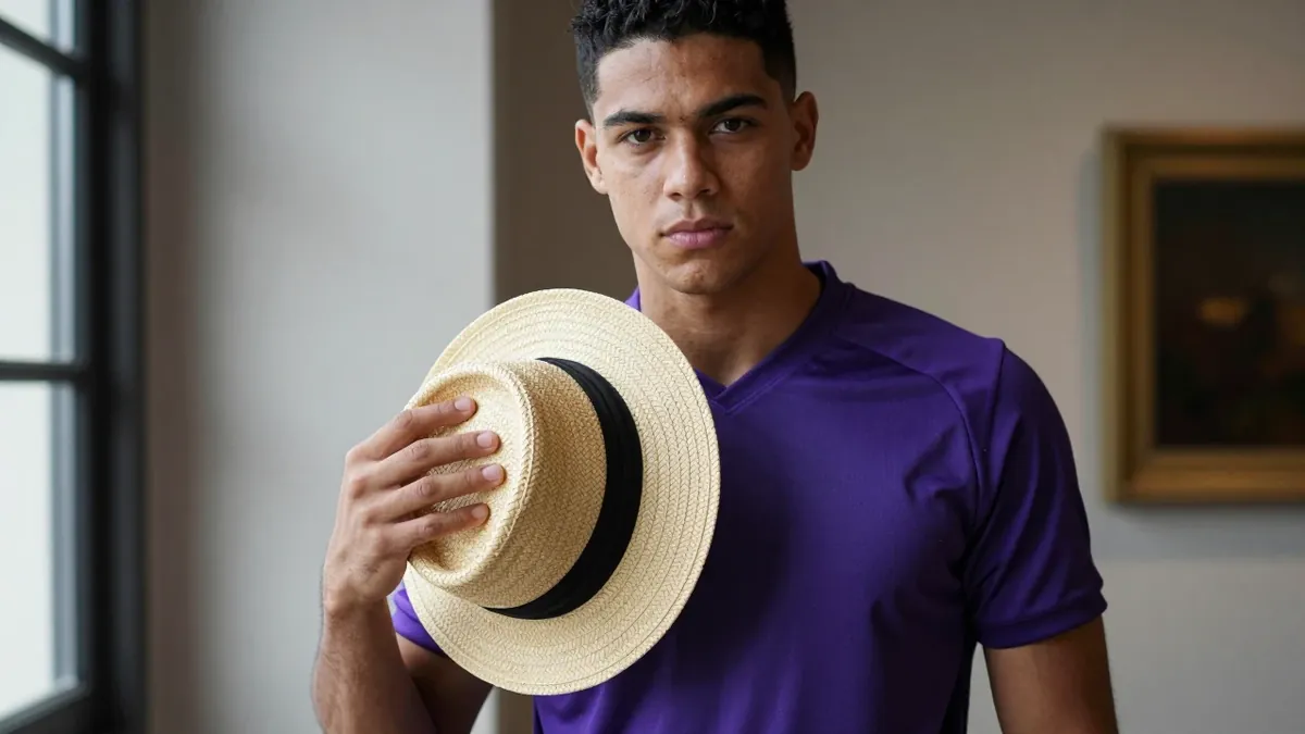 Luton Town FC have revealed a purple third shirt, inspired by the town's hat-making heritage and featuring a boater...